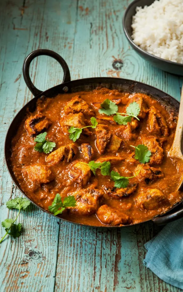 Chicken masala curry half