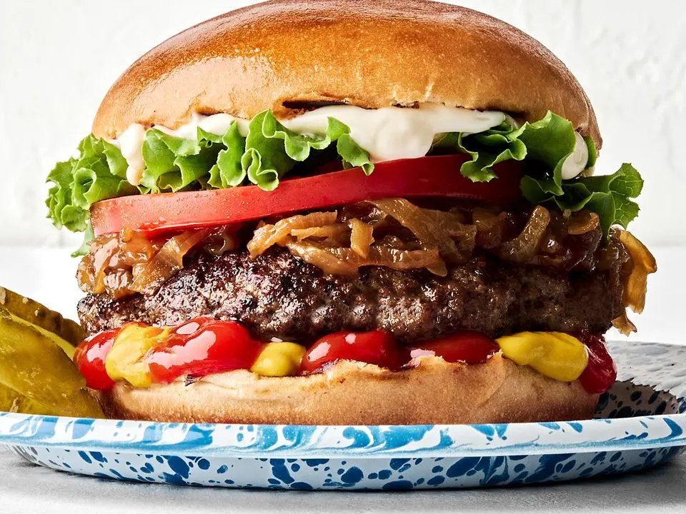 Beef patty lava burger